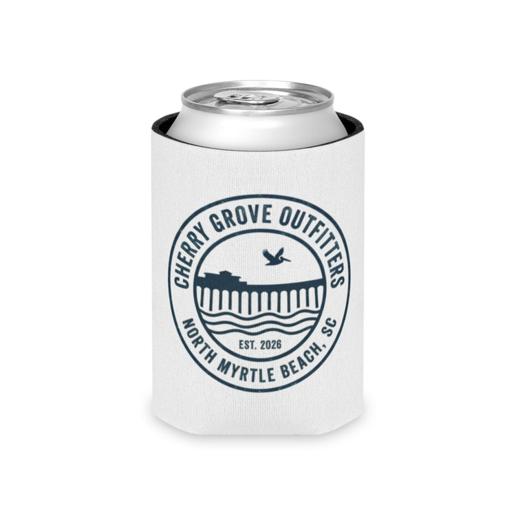 Cherry Grove Beach Insulated Neoprene Can Holder – Classic Blue Logo